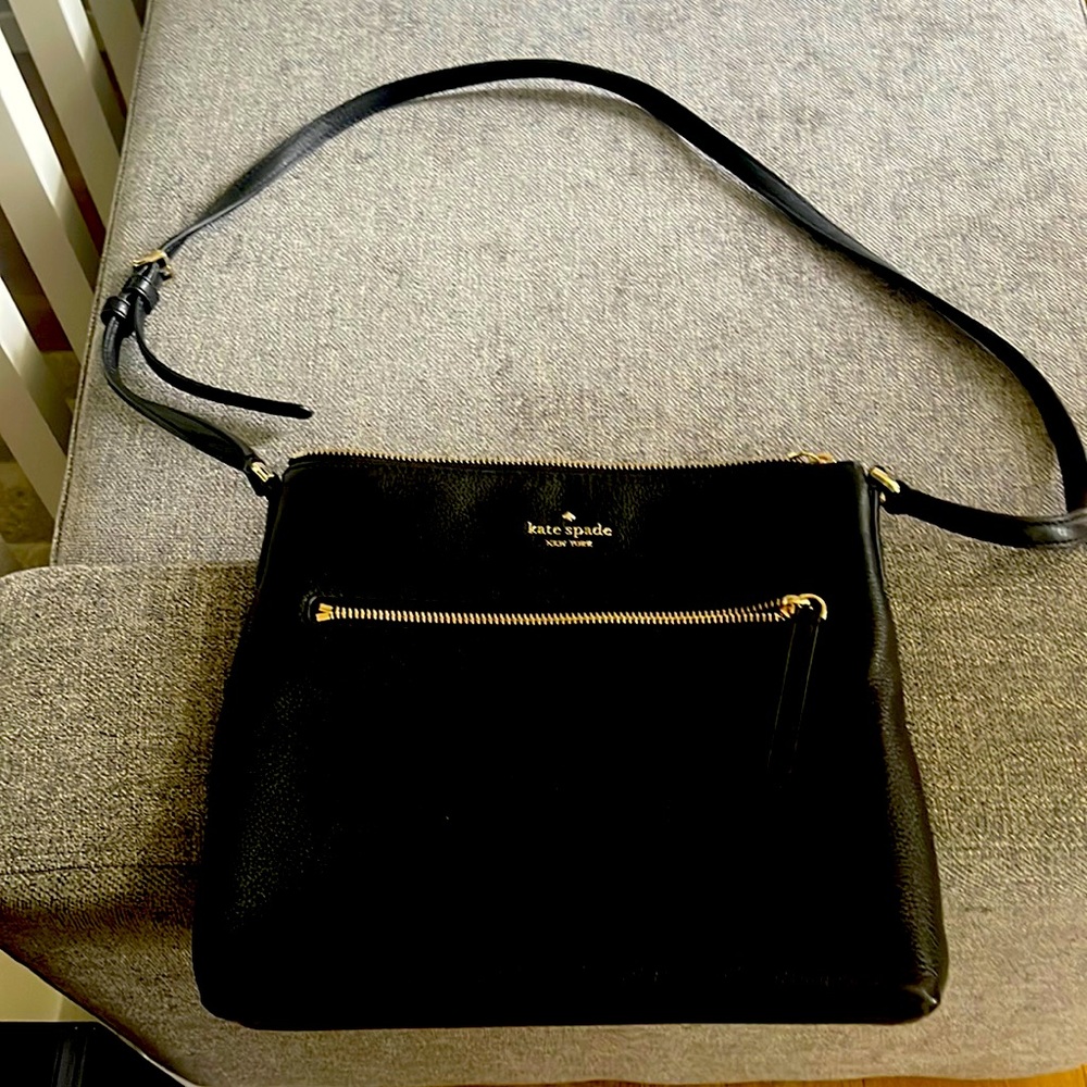 Kate Spade black shoulder purse worn once